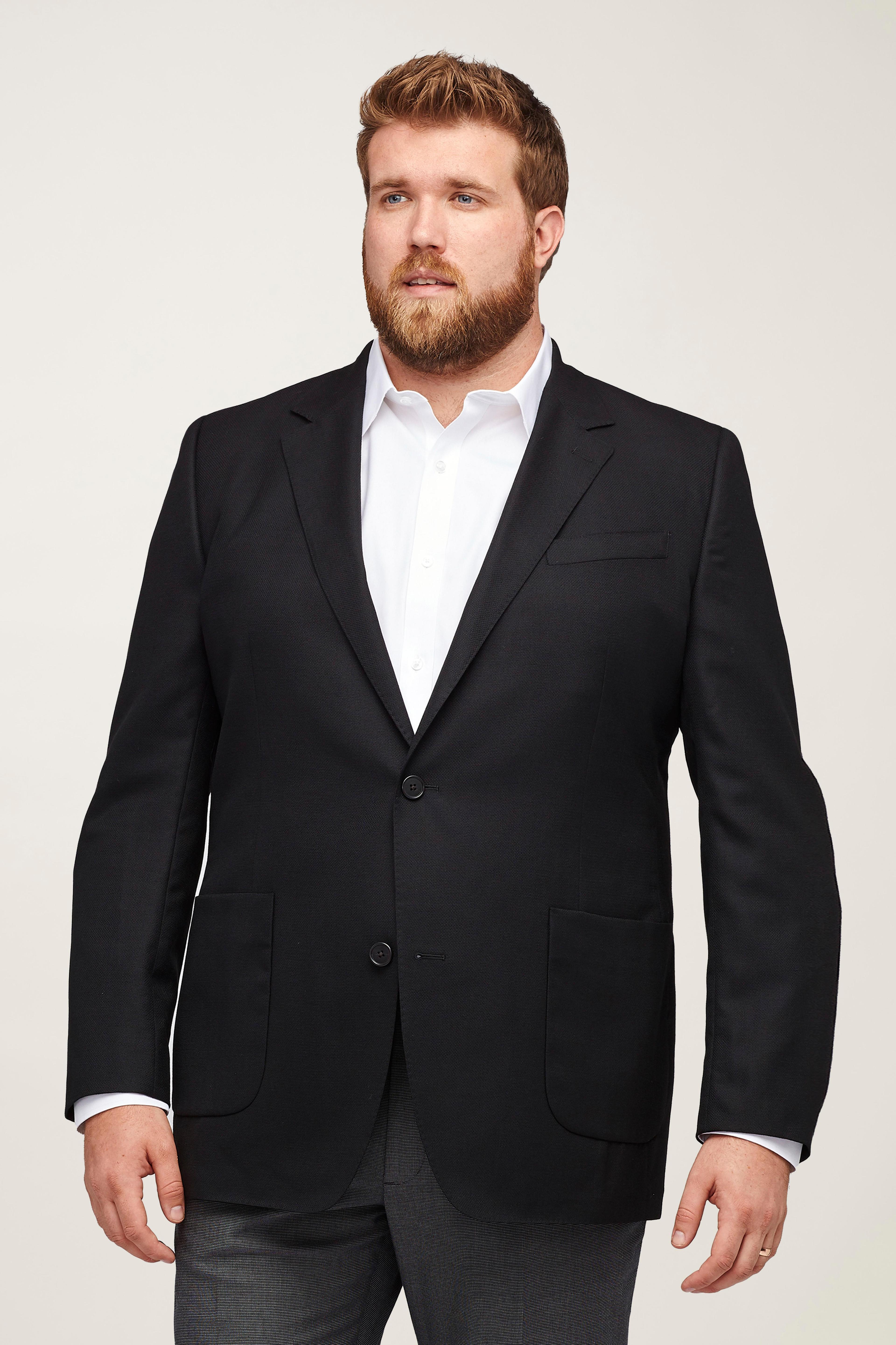 Unconstructed Italian Wool Blazer Extended Sizes Product Image