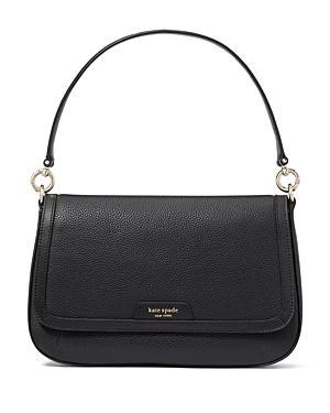 kate spade new york Hudson Pebbled Leather Flap Shoulder Bag Product Image