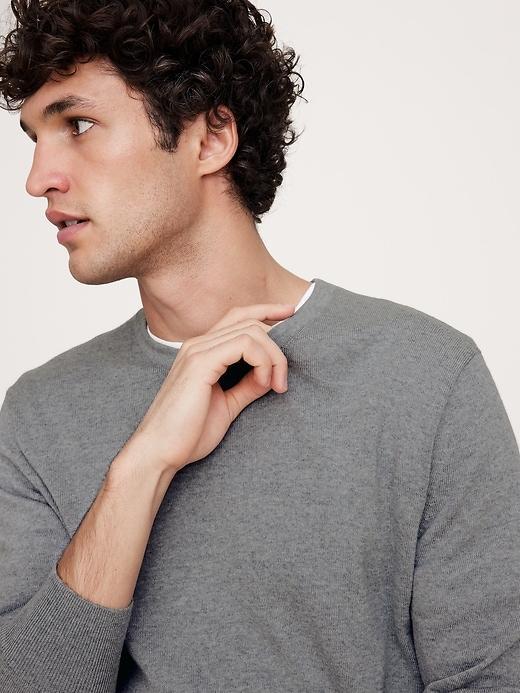 Italian Merino Crew-Neck Sweater Product Image