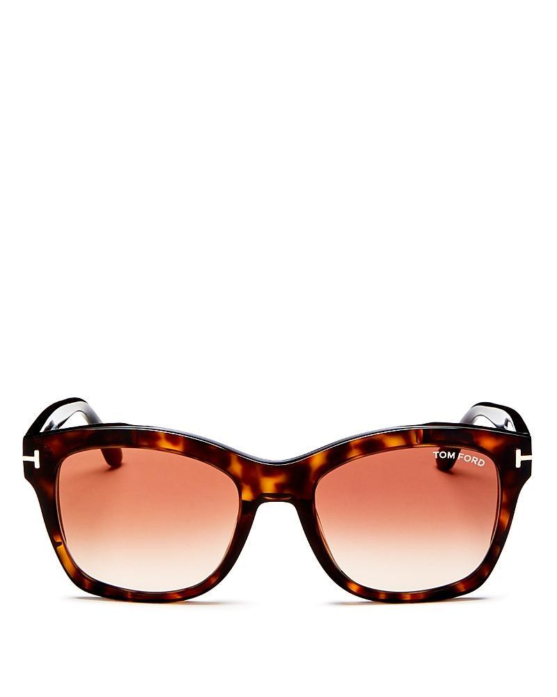 Tom Ford Lauren Polarized Square Sunglasses, 52mm Product Image