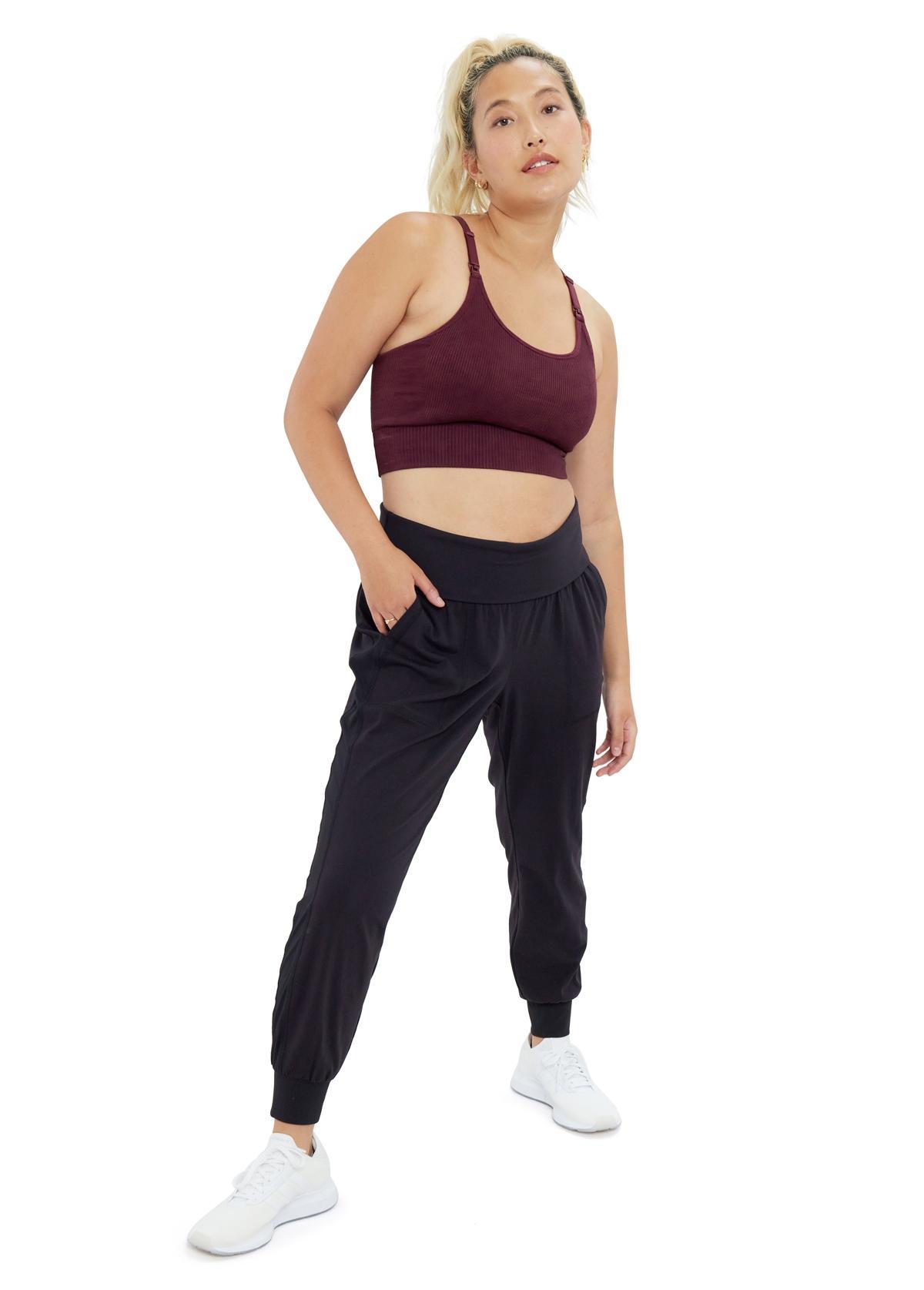 Ingrid & Isabel Fold Down Active Maternity Joggers Product Image