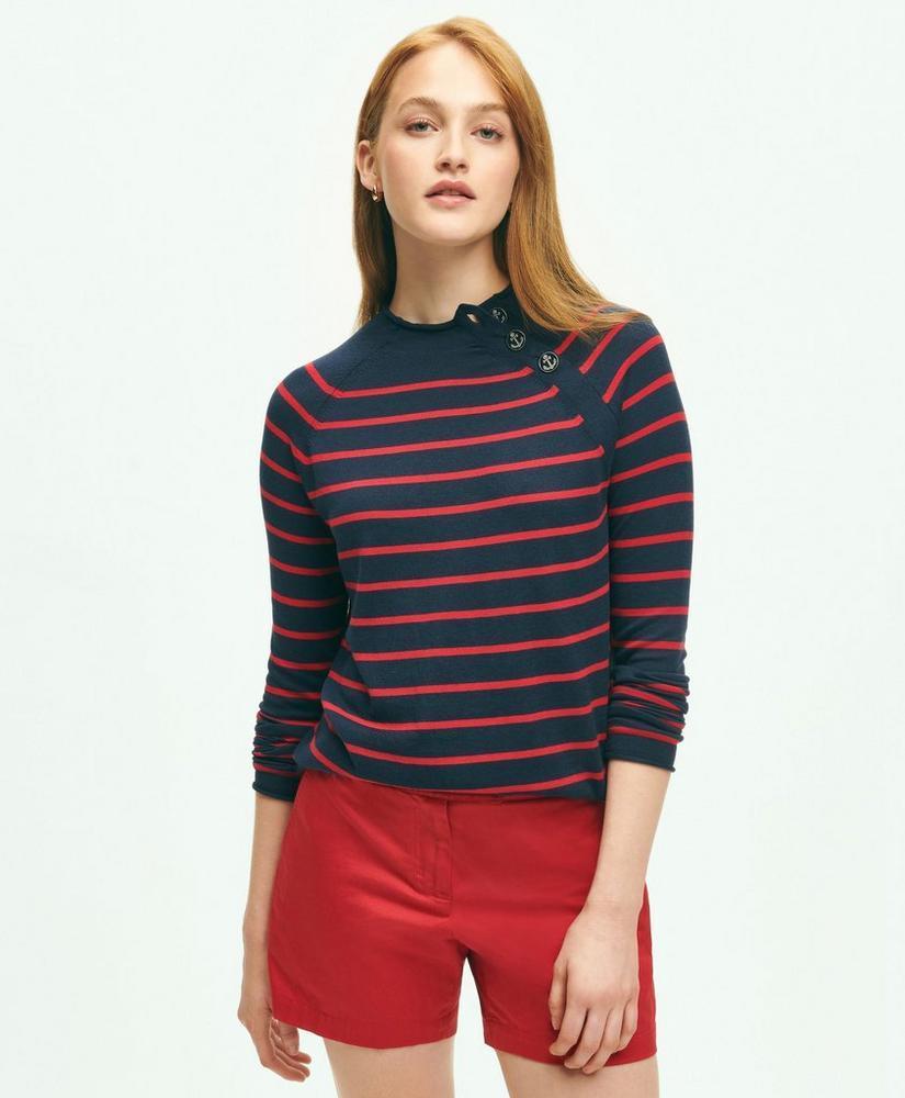 Mariner Striped Silk-Cotton Sweater Product Image