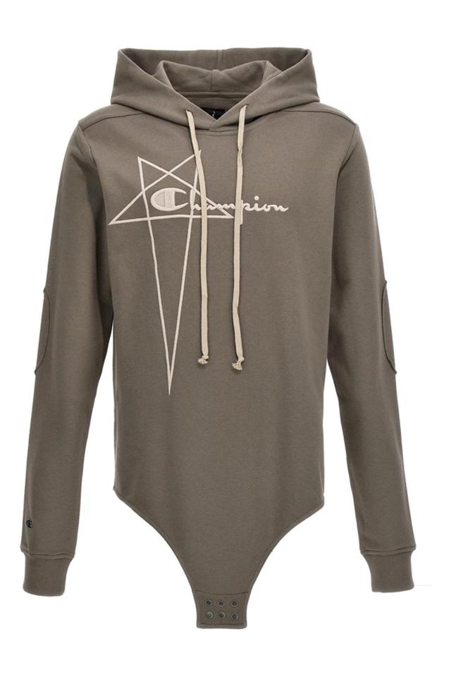 Champion X  Hooded Bodysuit Underwear, Body Gray Product Image