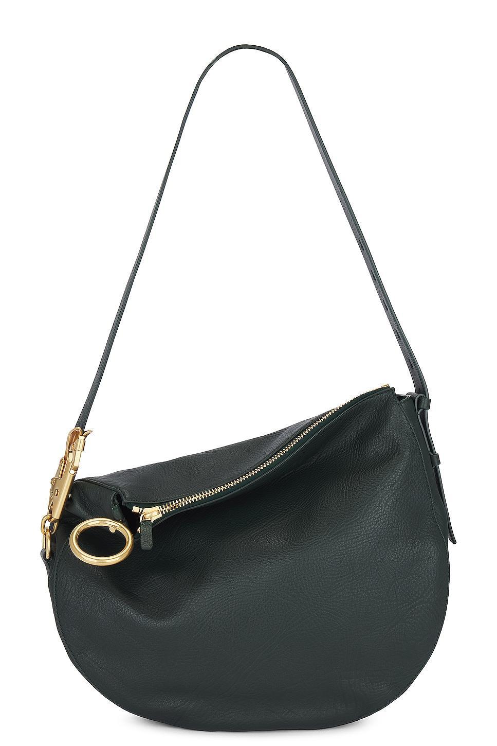 Burberry Medium Knight Hobo Bag in Dark Green Product Image