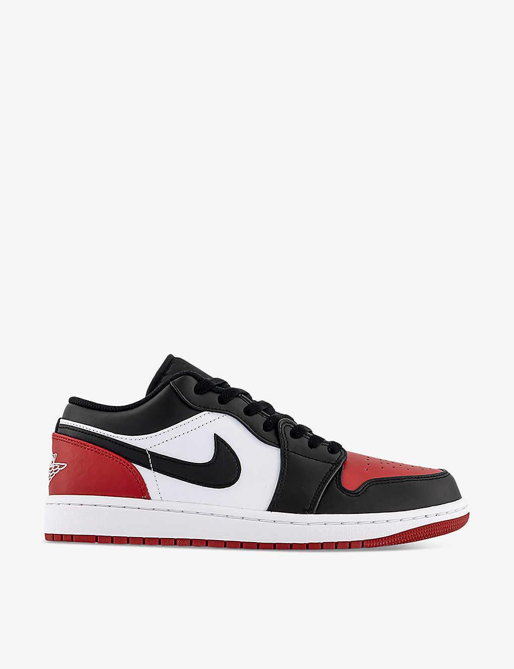 JORDAN Mens  Air  1 Low In White/black/red Product Image