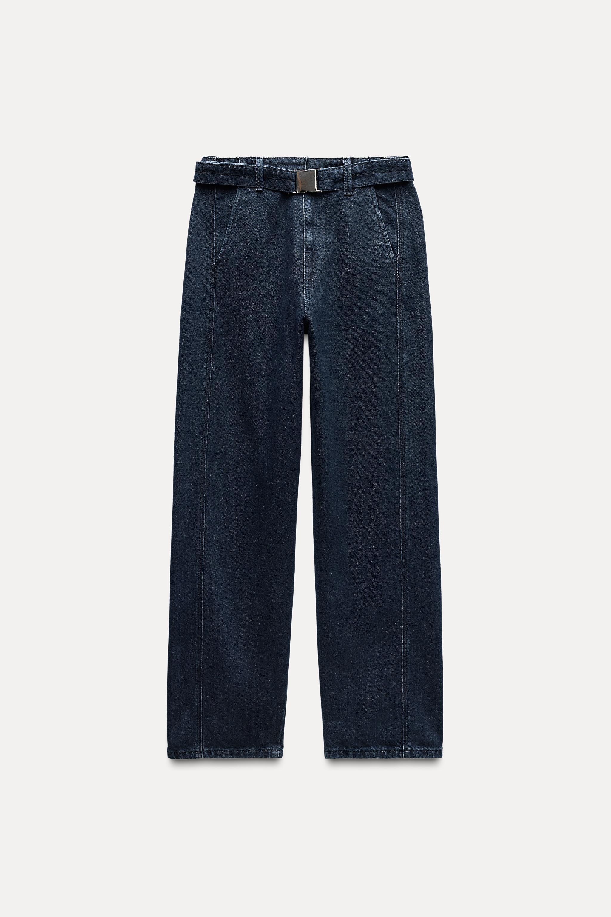 STRAIGHT CUT MID RISE JEANS ZW COLLECTION Product Image