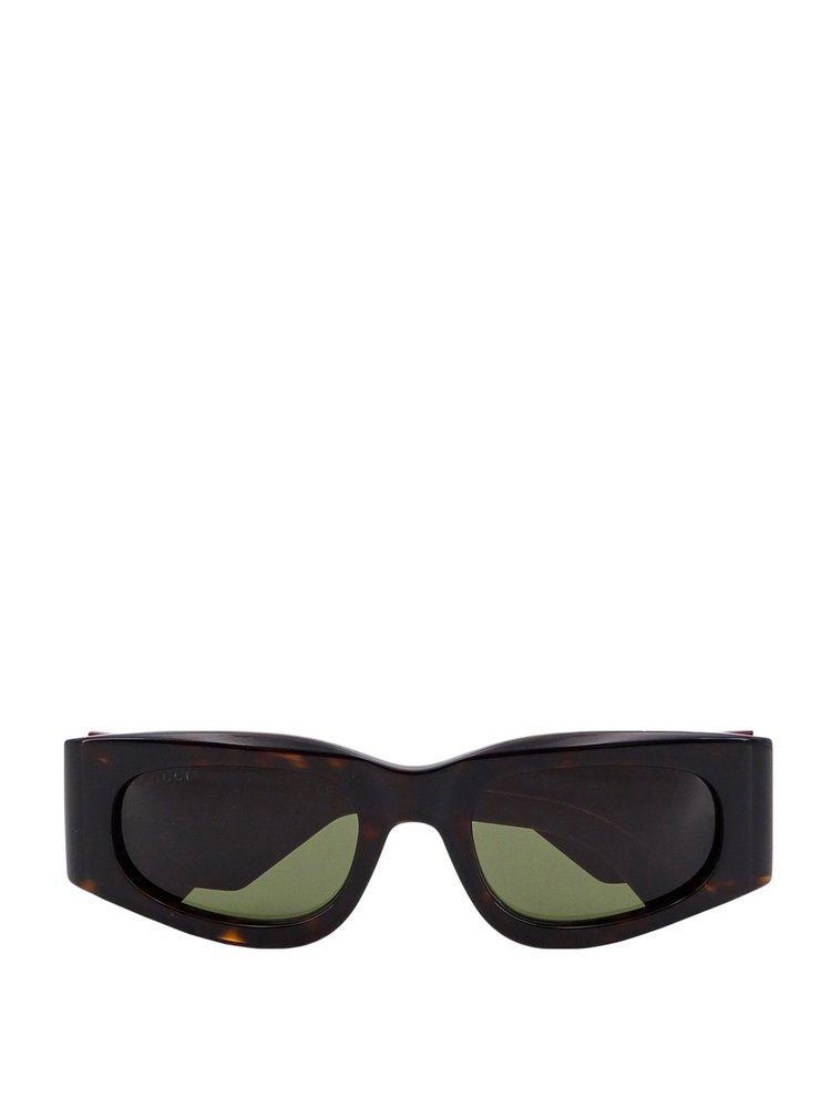 Eyewear Rectangle Frame Sunglasses In Brown Product Image