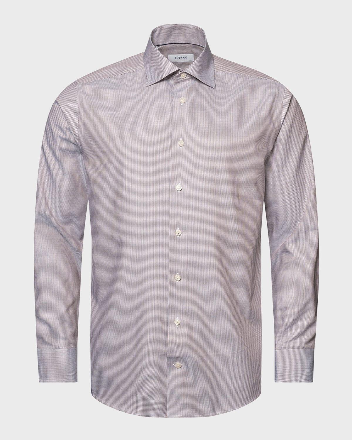 Mens Contemporary-Fit Micro Houndstooth Shirt Product Image