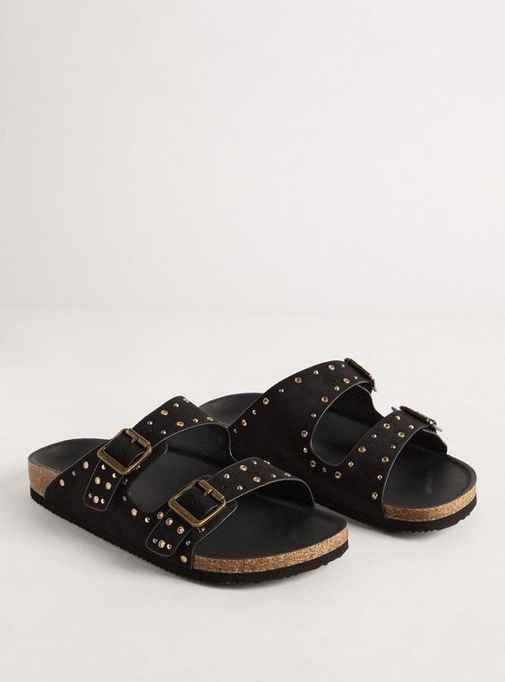 Studded Embellished Footbed Slide (WW) Product Image