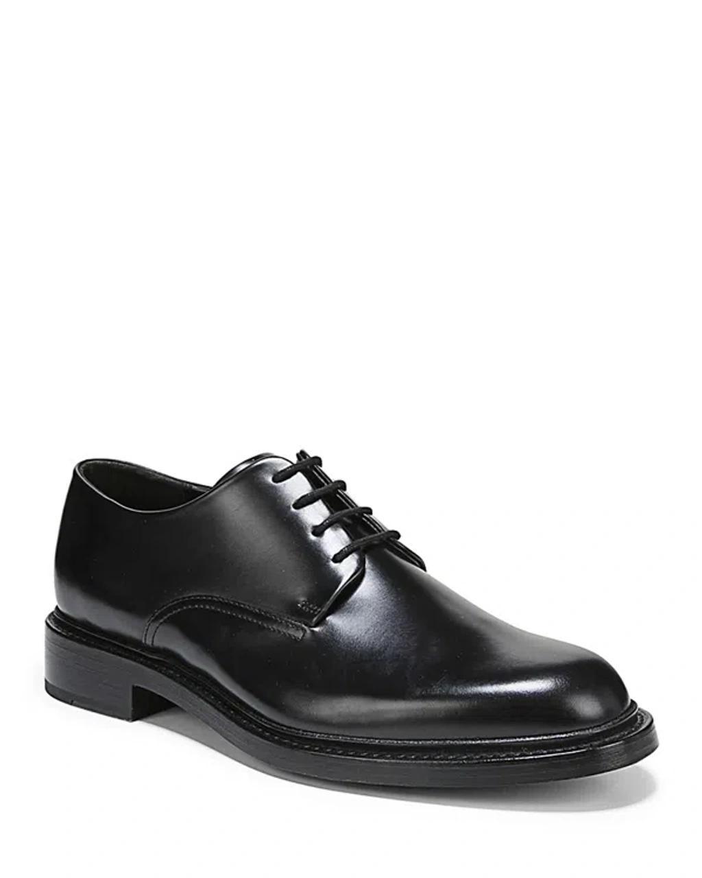 VINCE Men's Davies Black Leather Oxford Shoes Product Image