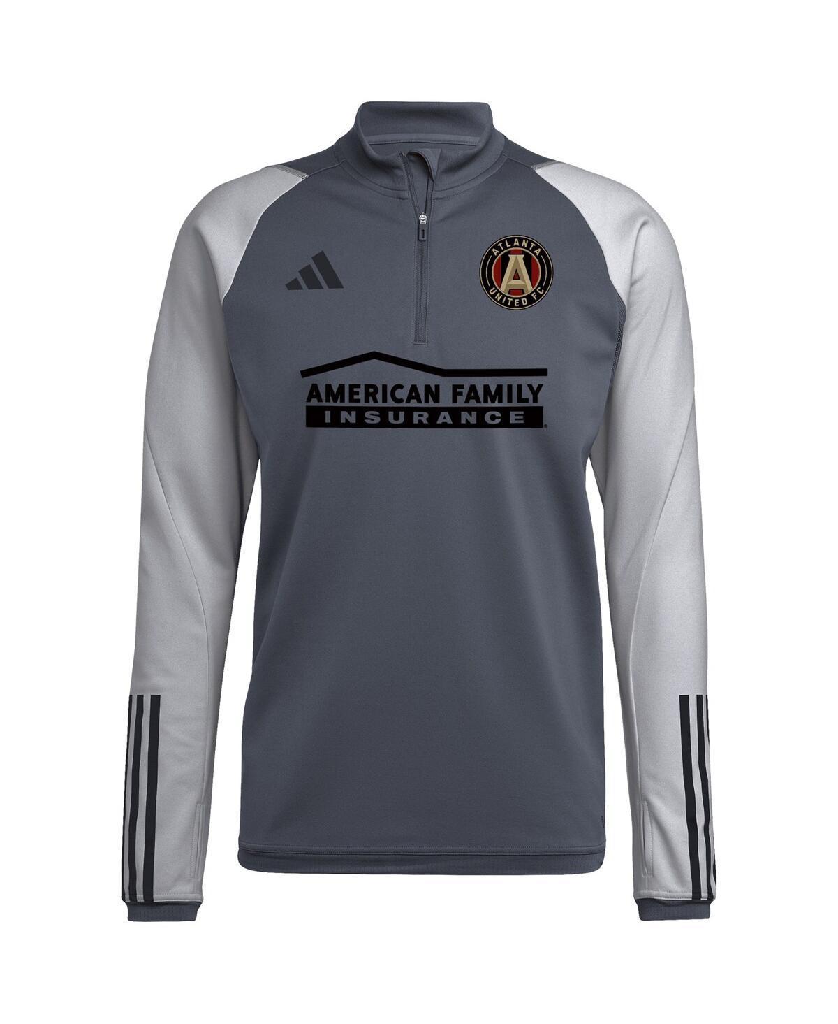 Mens adidas Gray Atlanta United Fc 2023 On-Field Aeroready Quarter-Zip Training Top Product Image