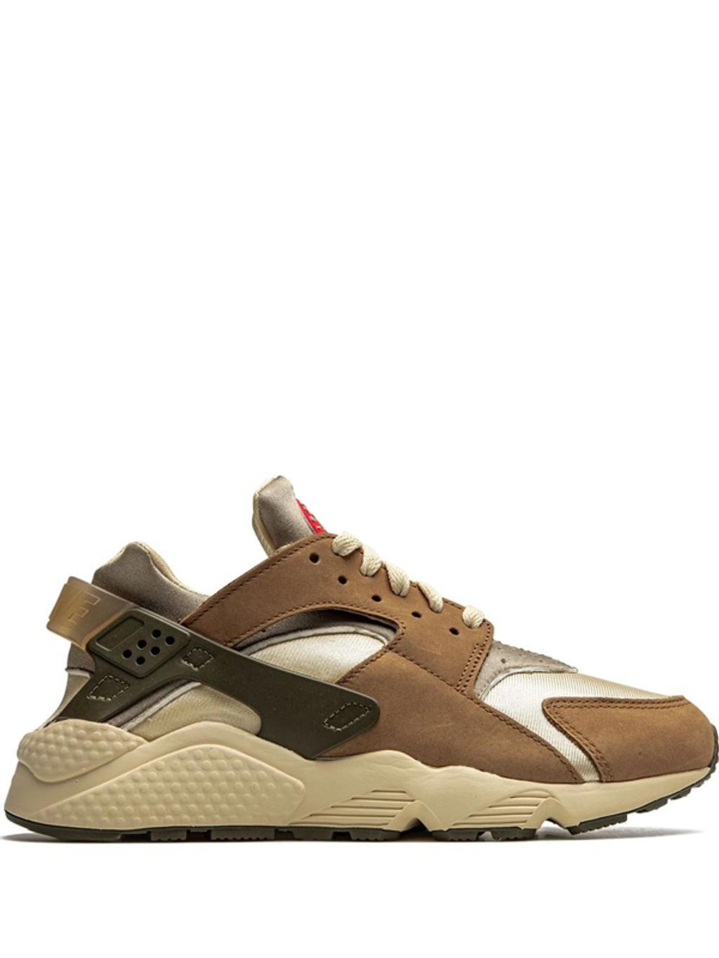 X Stüssy Air Huarache "desert Oak" Sneakers In Beige Product Image