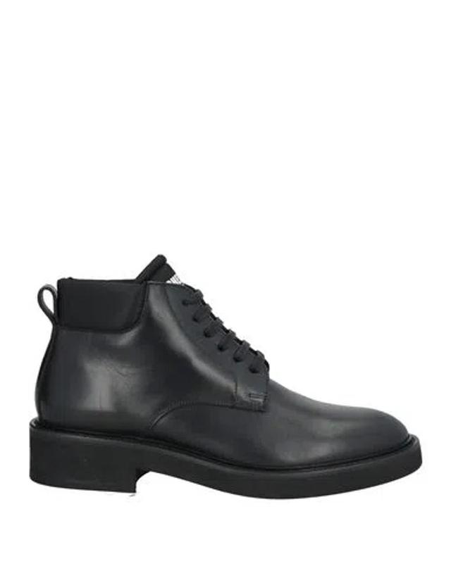 DSQUARED2 Man Ankle Boots Black Size 9 Calfskin, Nylon Product Image