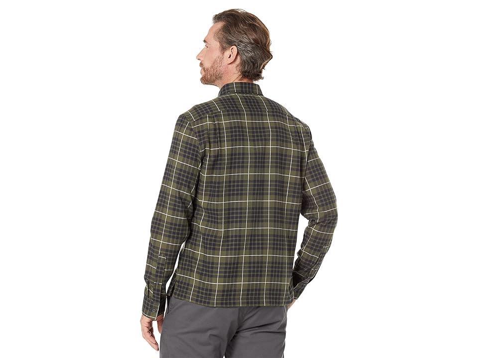 Vince Calabasas Plaid Long Sleeve (Dark Field) Men's Clothing Product Image