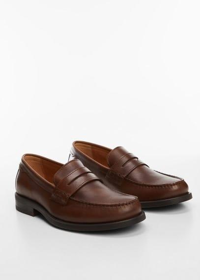 MANGO MAN penny loafers leatherMen Product Image