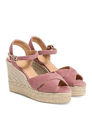 Castaner Womens Blaudell Crossover Strap Espadrille Wedge Platform Sandals Product Image