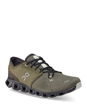 On Mens Cloud X - Running Shoes Grey/Brown Product Image