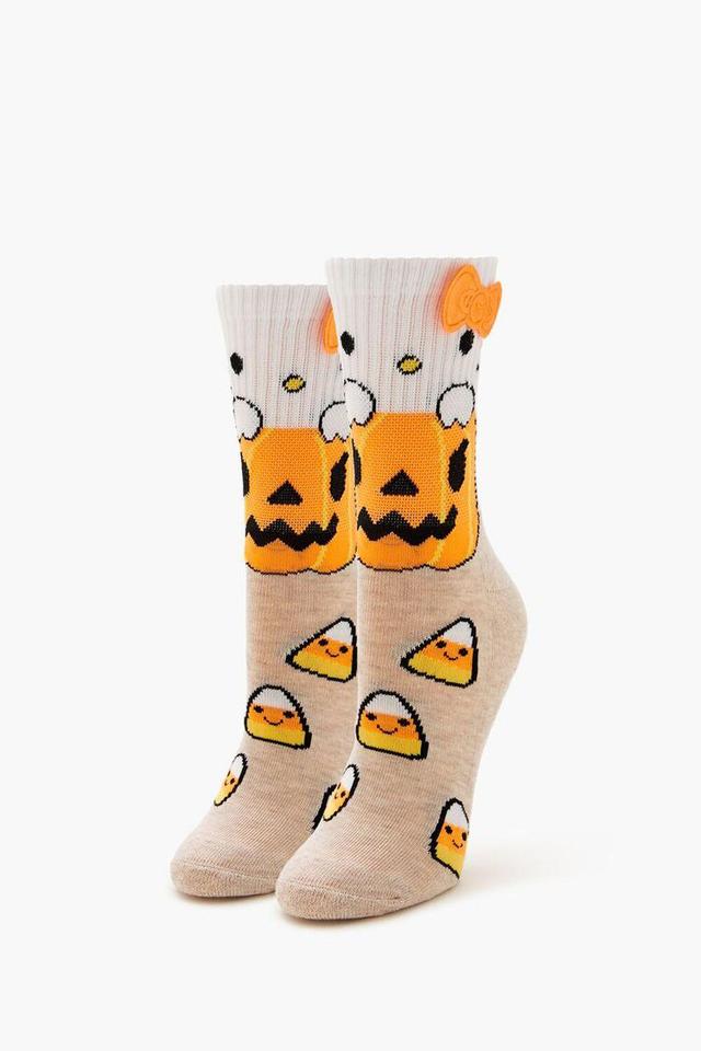 Hello Kitty Jack-o-Lantern Crew Socks | Forever 21 Product Image