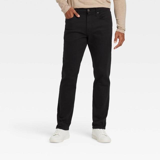 Mens Athletic Fit Jeans - Goodfellow & Co Black 34x32 Product Image