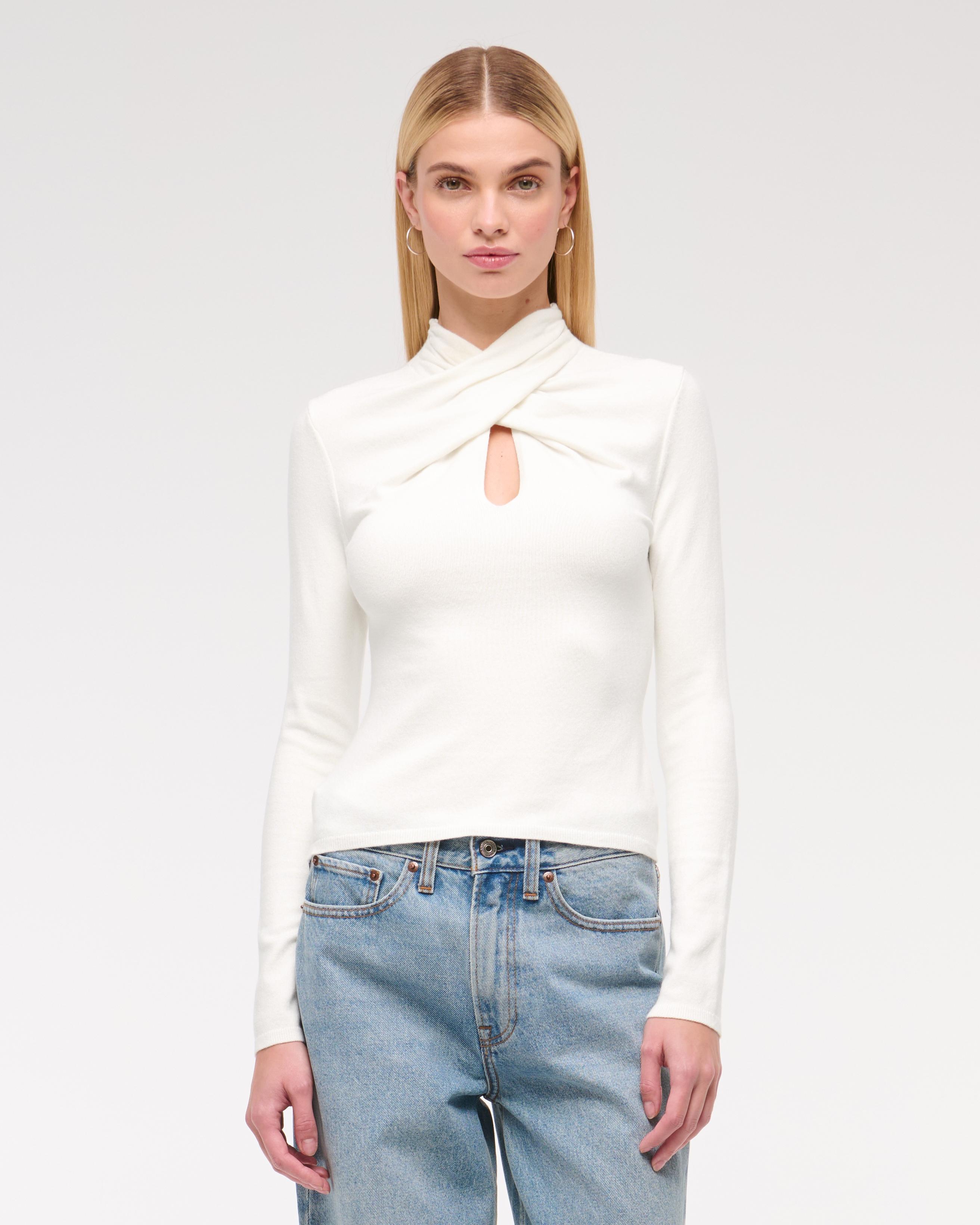 Keyhole Mini Mockneck Sweater Product Image