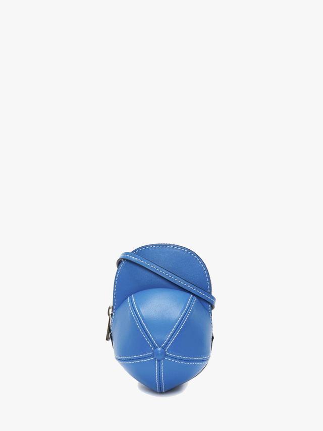 MINI CAP BAG - LEATHER CROSSBODY BAG in blue | JW Anderson US  Product Image