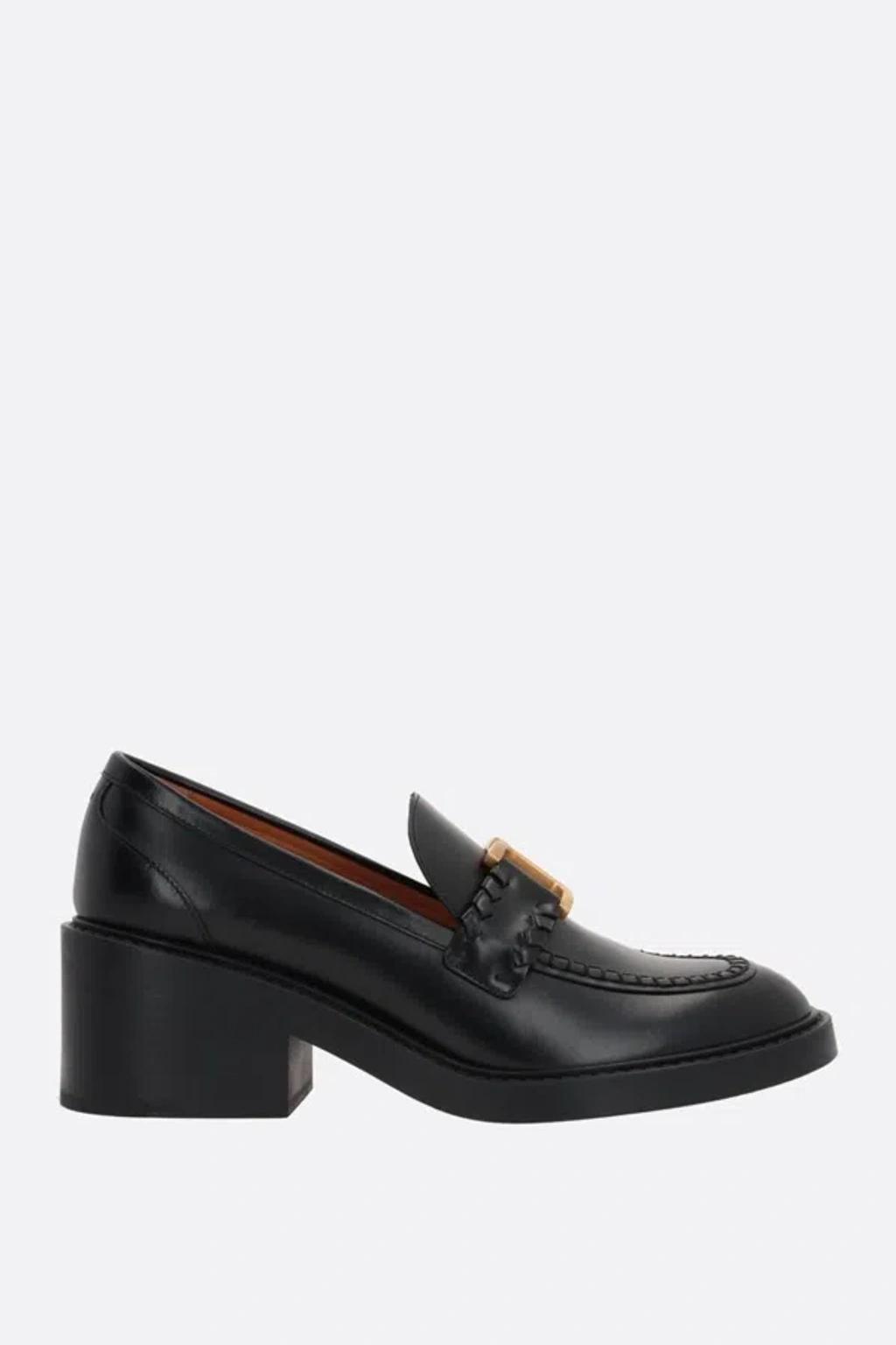 Marcie Leather Loafers In Black Product Image