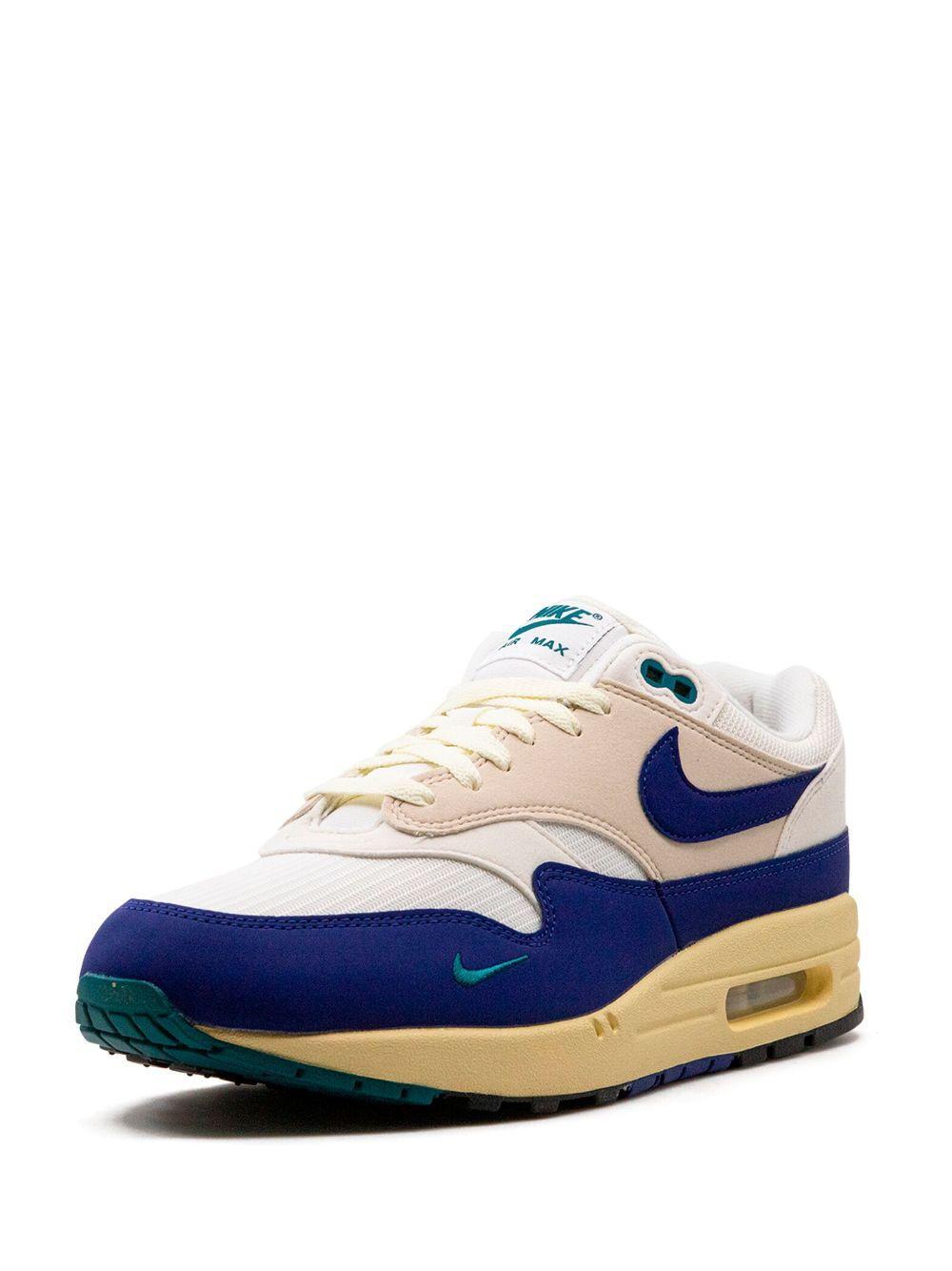 Air Max 1 "athletic Department Deep Royal Blue" Sneakers In White Product Image