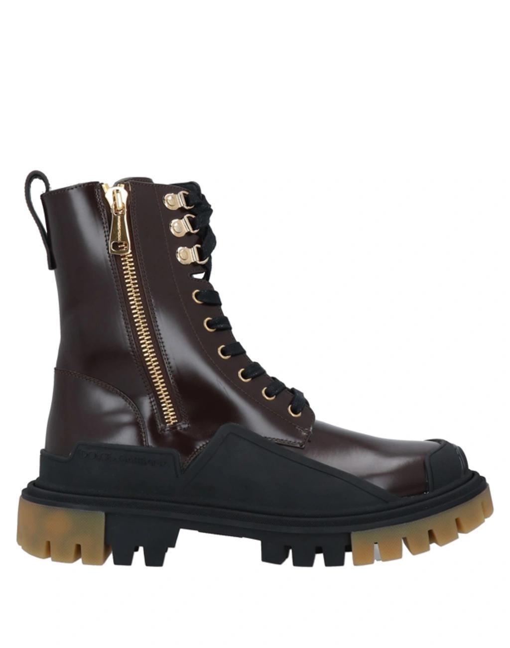 DOLCE & GABBANA Ankle Boots In Brown Product Image