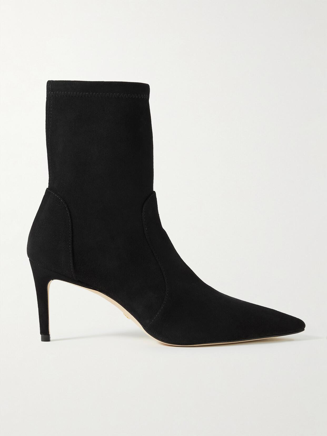 STUART WEITZMAN Ankle Boots Stuart Suede Black Product Image