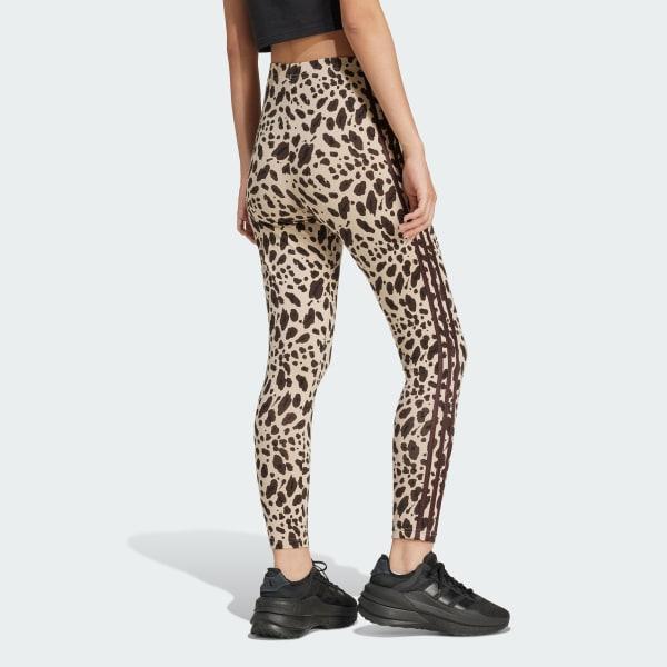 Essentials 3-Stripes Animal Print Leggings Product Image