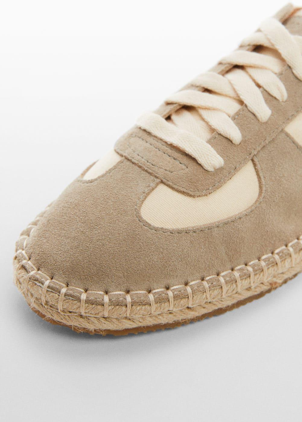 MANGO MAN - Jute shoe with suede laces ecruMen Product Image