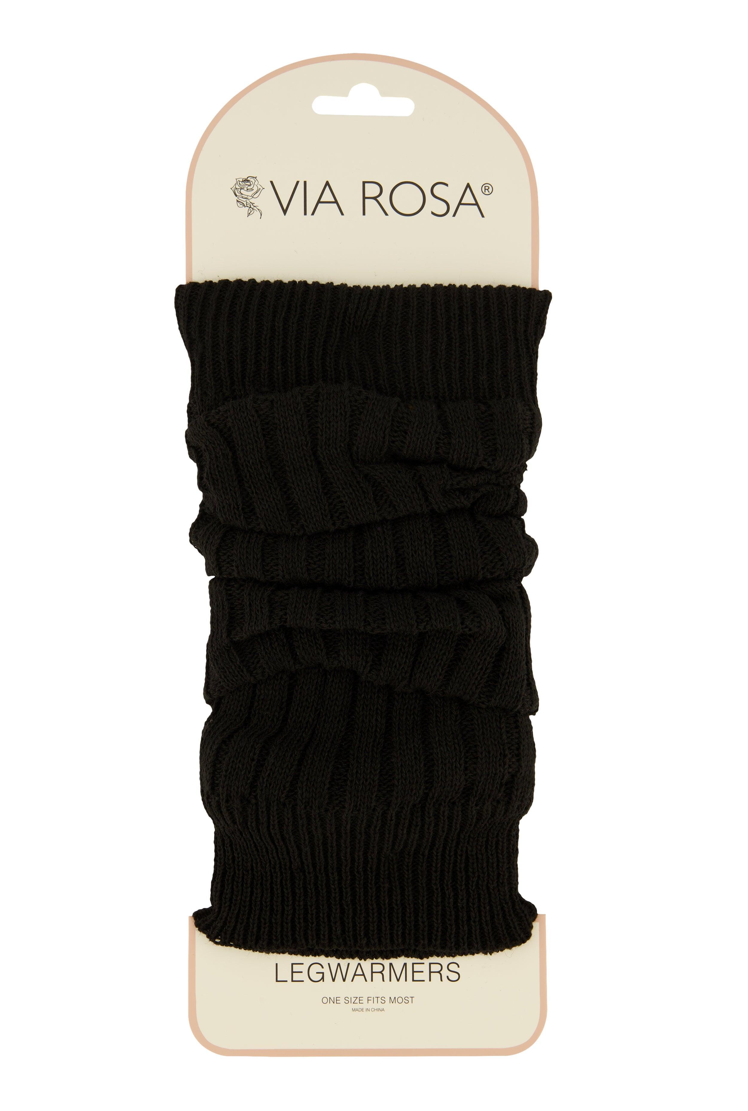 Womens Ribbed Knit Leg Warmers Product Image