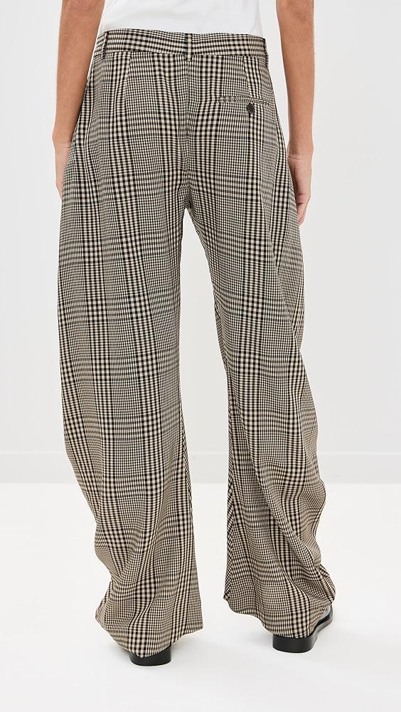 Acne Studios Plaid Summer Suit Trousers | Shopbop Product Image