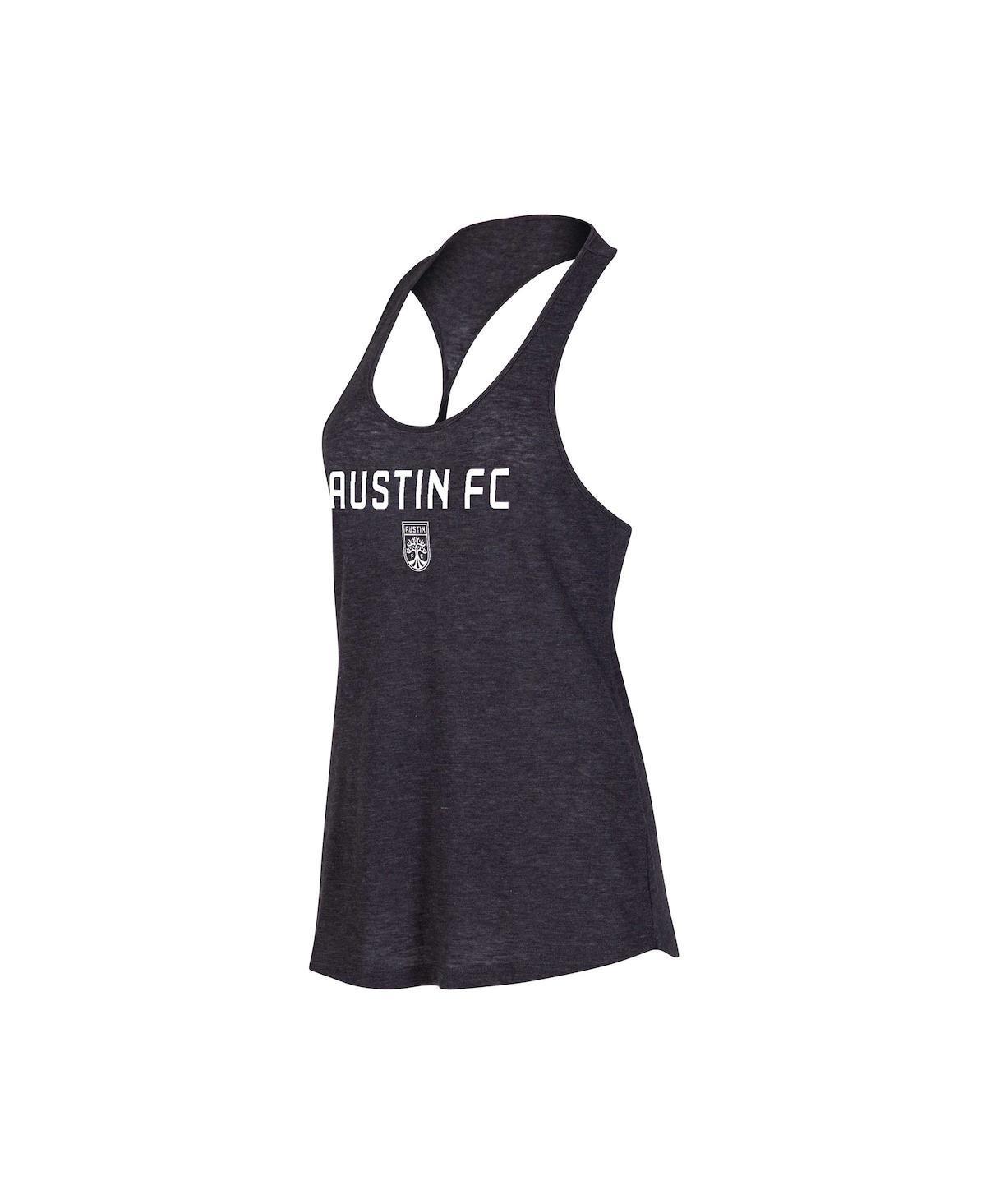 Womens Concepts Sport Heather Charcoal Austin FC Radiant Twist Back Scoop Neck Tank Top Product Image