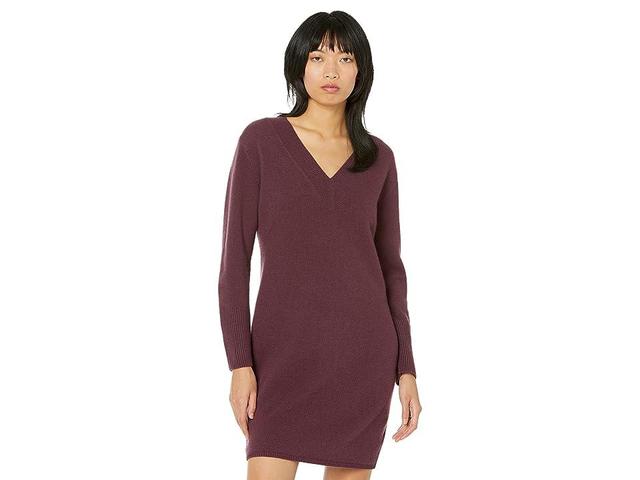 Vince V Sweaterdress (Plum Night) Women's Clothing Product Image