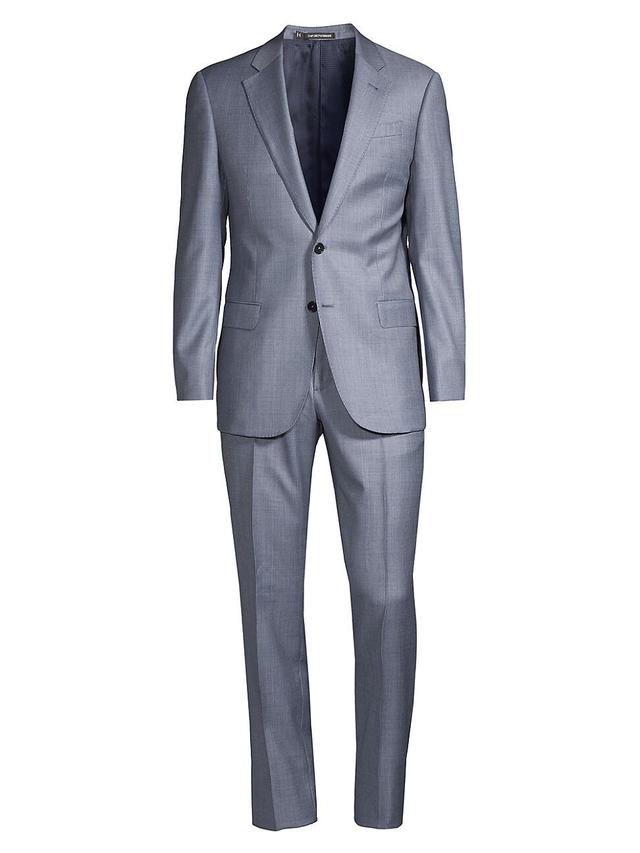 Emporio Armani Textured Virgin Wool Suit Product Image