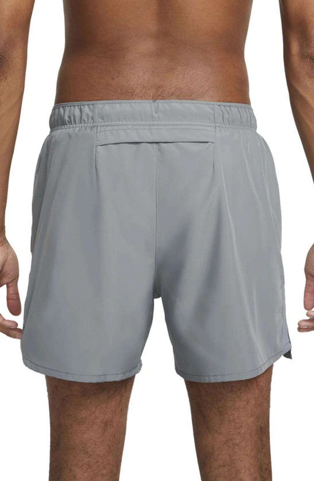 NIKE Challenger Men's Dri-fit Brief-lined 5" Running Shorts In Smoke Grey/smoke Grey/black Product Image