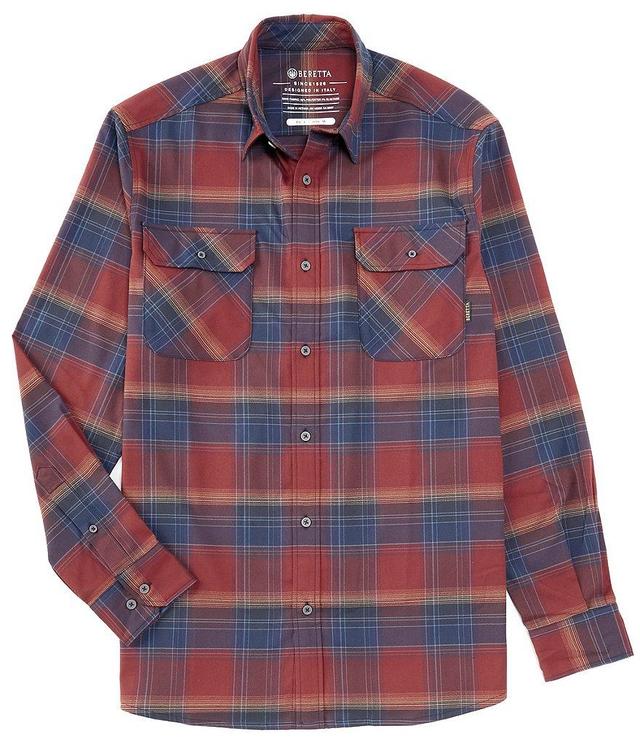 Beretta Stretch Cadet Plaid Flannel Long Sleeve Woven Shirt Product Image