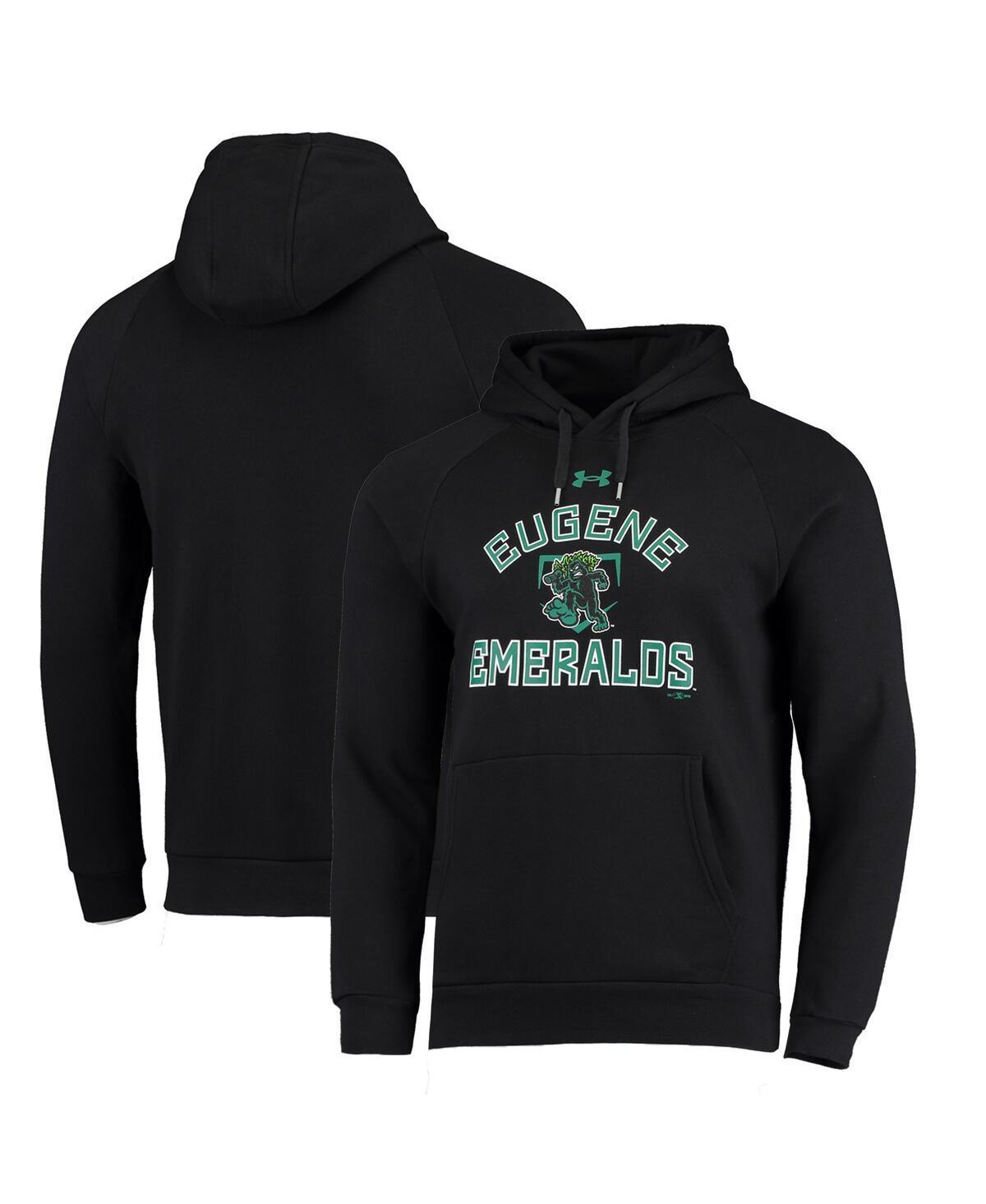 Mens Under Armour Black Eugene Emeralds All Day Raglan Fleece Pullover Hoodie Product Image