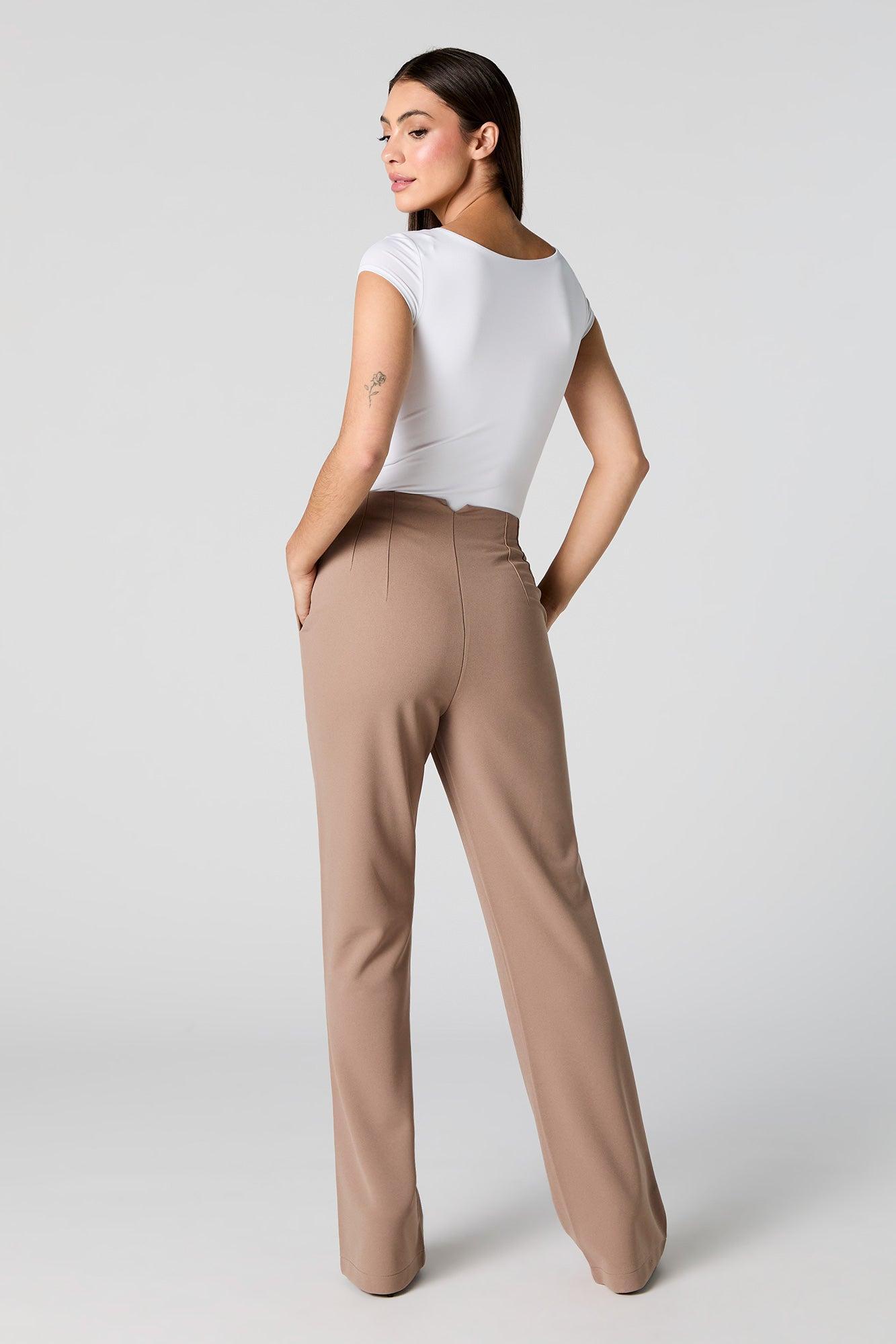 Crepe Pleated Flare Dress Pant Female product image