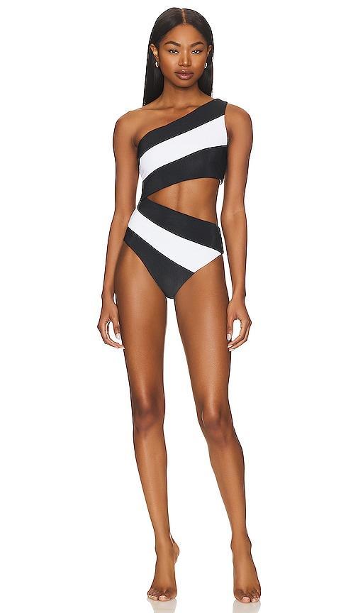 Beach Riot Joyce Cutout One-Shoulder One-Piece Swimsuit Product Image