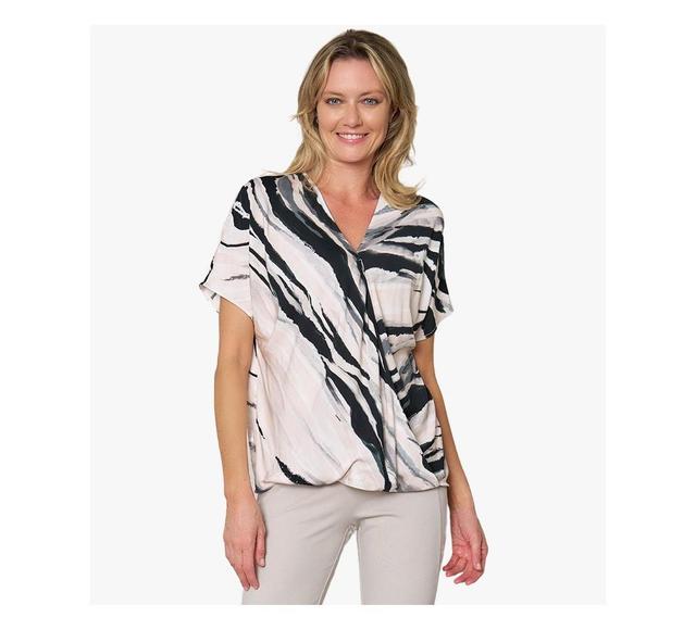 Stella Carakasi Womens V-Neck EcoVero Cross Front Blouse Product Image