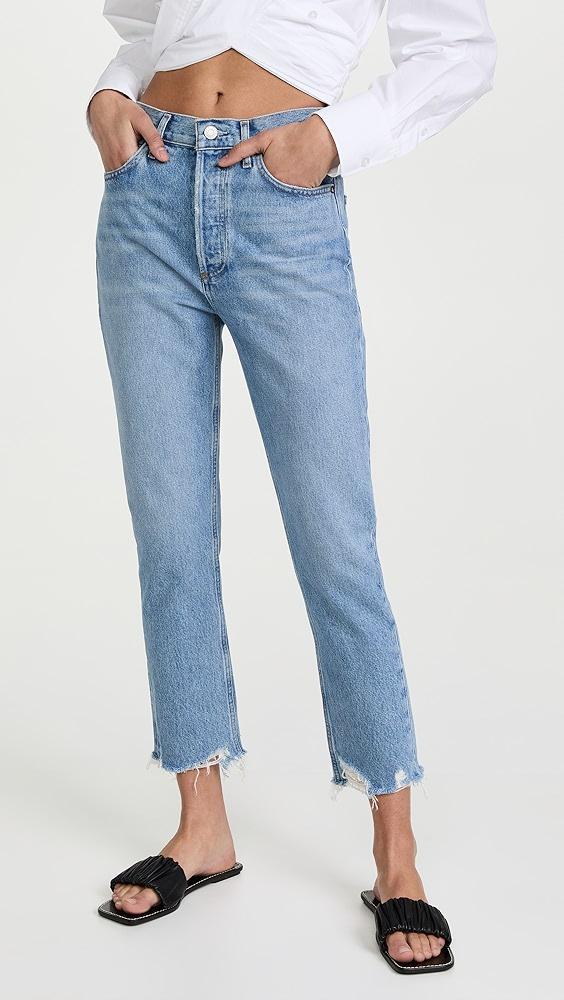 AGOLDE Riley High Rise Straight Crop Jeans | Shopbop Product Image