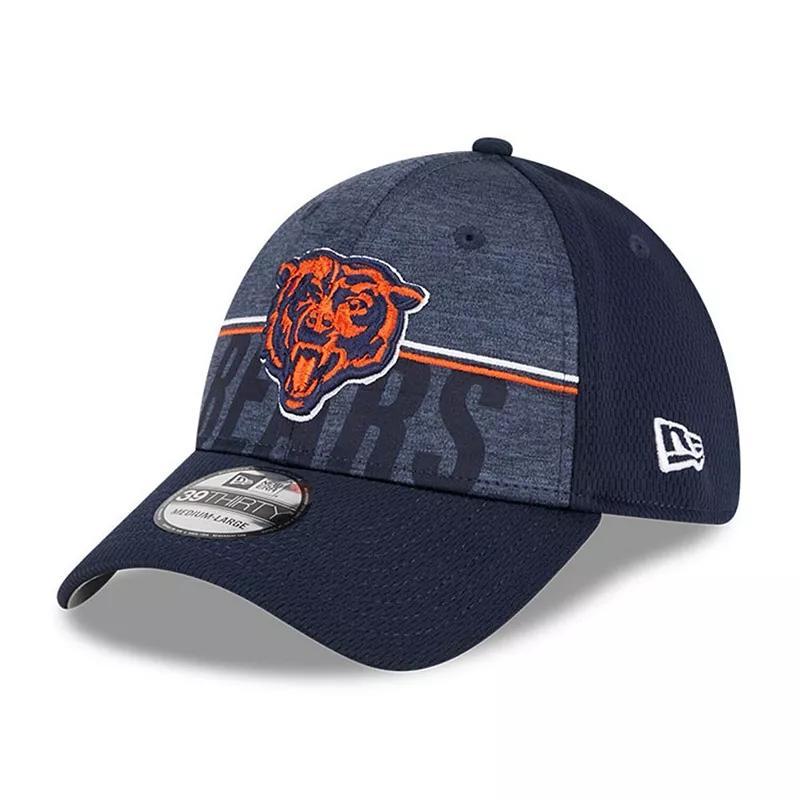 Mens New Era Chicago Bears 2023 NFL Training Camp Alternate Logo 39THIRTY Flex Fit Hat Blue Product Image