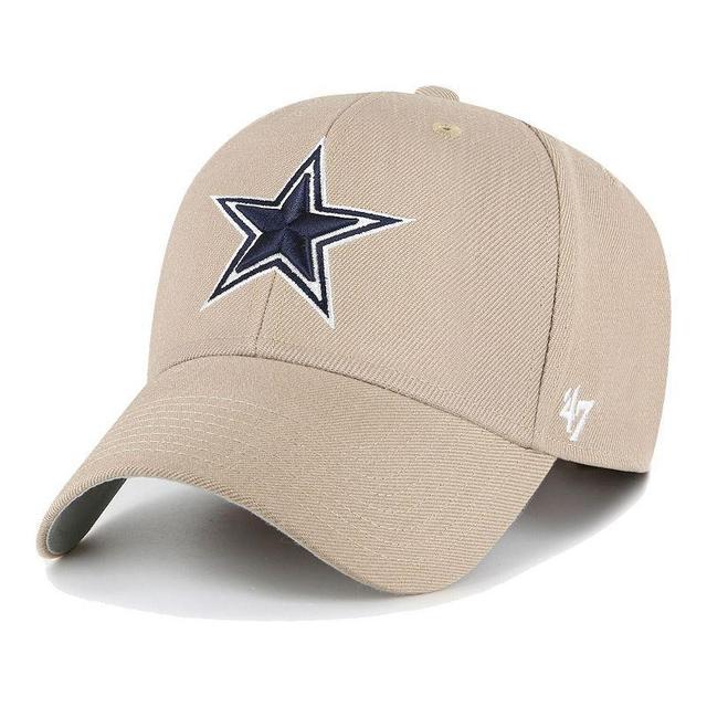 Mens 47 Khaki Dallas Cowboys MVP Adjustable Hat Product Image