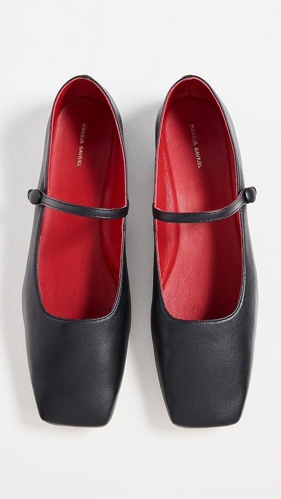 Mansur Gavriel Square Toe Mary Jane Flats | Shopbop Product Image