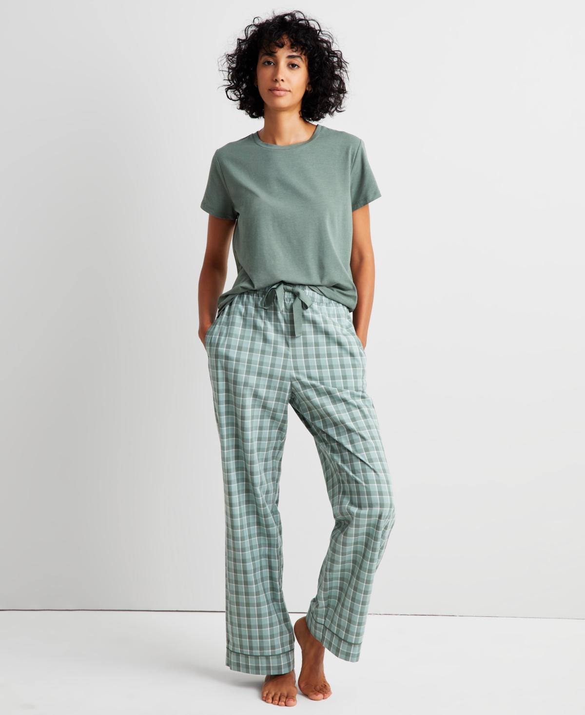 State of Day Womens Printed Poplin Pajama Pants Xs-3X, Created for Macys Product Image