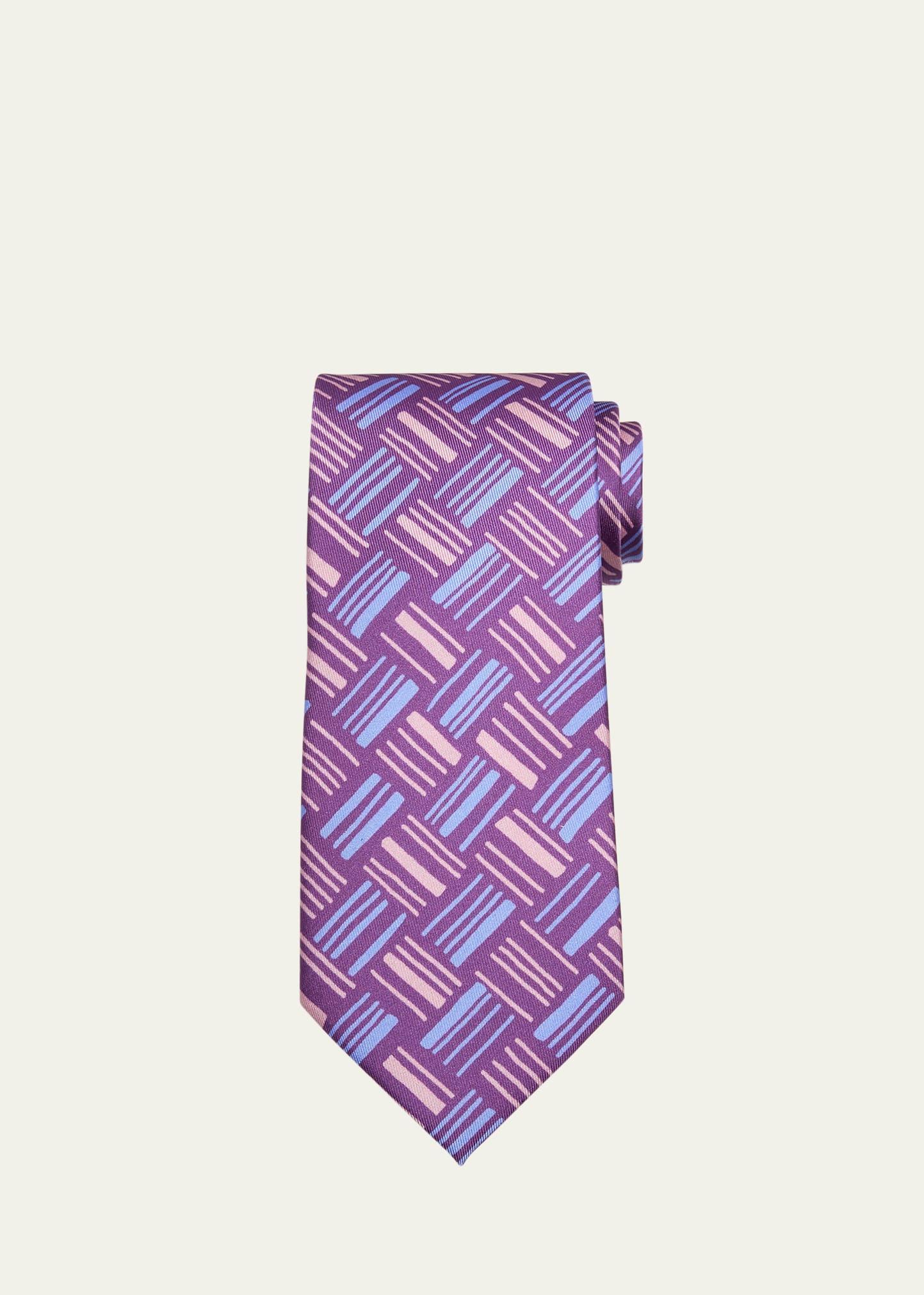 Mens Printed Silk Tie Product Image