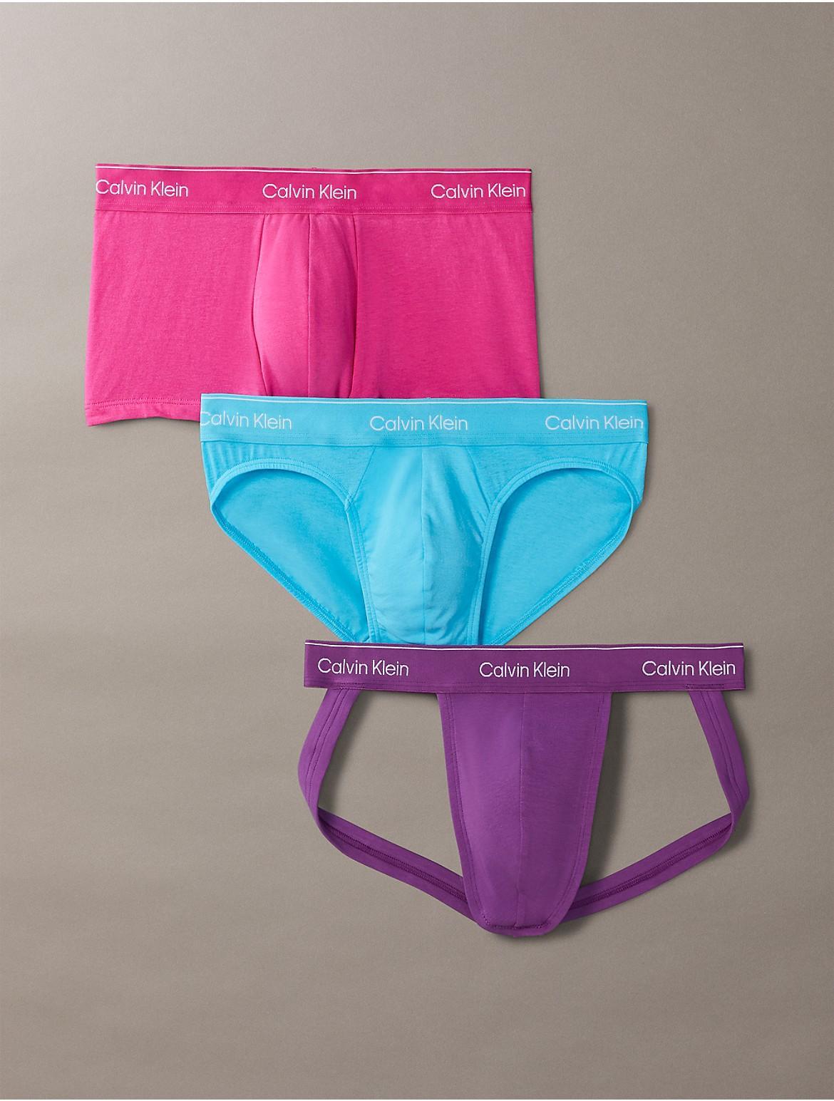 Calvin Klein Mens Modern Cotton Stretch Pride 3-Pk. Assorted Underwear Product Image