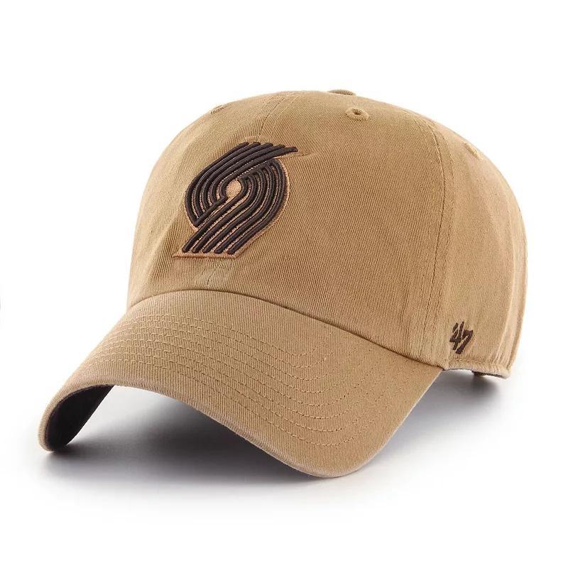 Mens 47 Tan Portland Trail Blazers Ballpark Clean Up Adjustable Hat Product Image